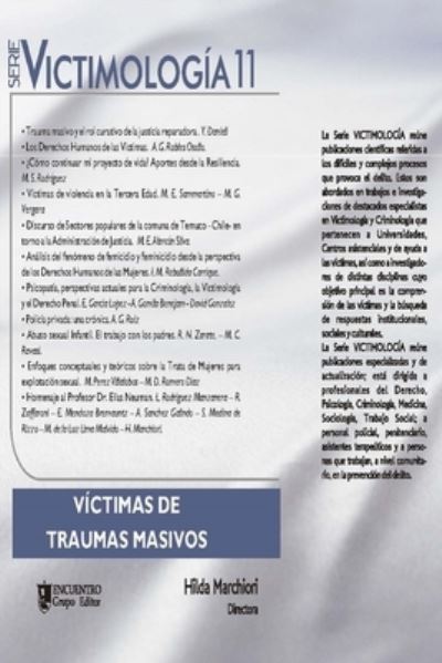 Cover for Cesar Fortete · Victimologia 11: Victimas de Traumas Masivos - Victimologia (Paperback Book) (2021)