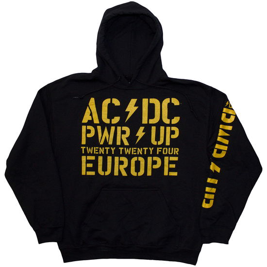 Cover for AC/DC · AC/DC Unisex Pullover Hoodie: PWR-UP EU Tour '24 (Ex-Tour) (Hoodie)