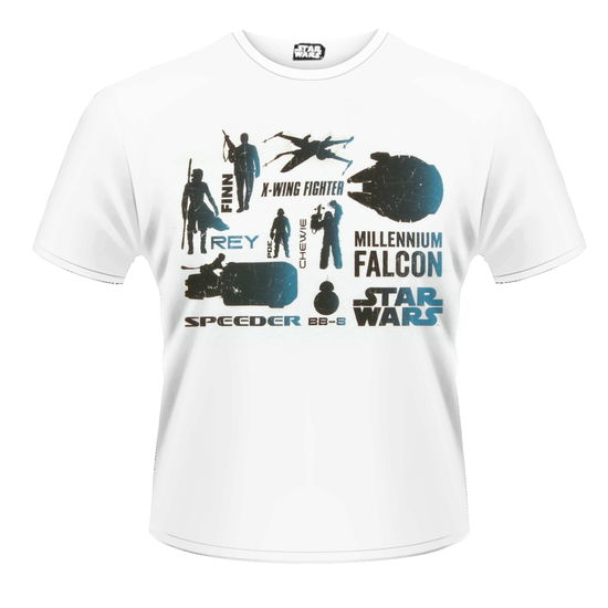 Cover for Star Wars · Star Wars: The Force Awakens: Blue Heroes Character (T-Shirt Unisex Tg. XL) (N/A) [size XL] (2015)