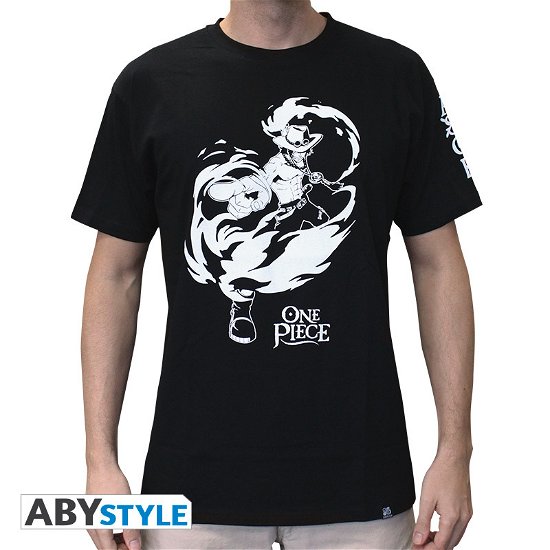ONE PIECE - Tshirt ACE man SS black - New fit - T-Shirt Männer - Produtos - ABYstyle - 3760116324731 - 7 de fevereiro de 2019