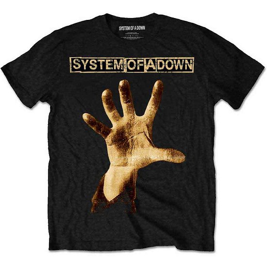 System Of A Down Unisex T-Shirt: Hand - System Of A Down - Merchandise - Bravado - 5055979933731 - 