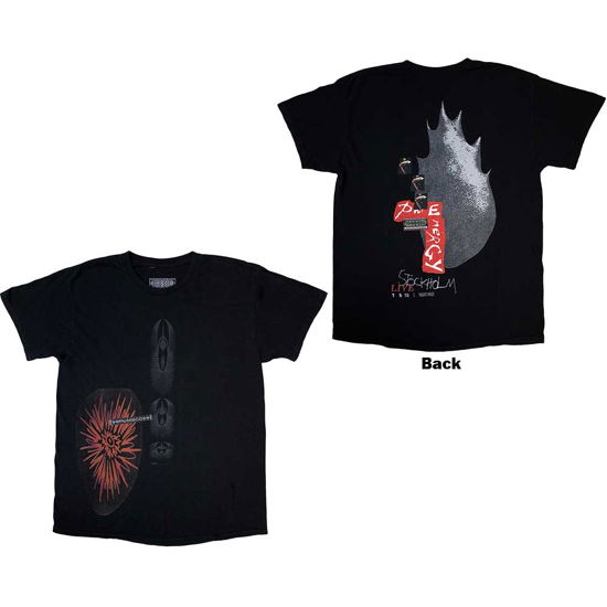 Travis Scott Unisex T-Shirt: Summer Run 2023 Stockholm (Back Print & Ex-Tour) - Travis Scott - Produtos -  - 5056737244731 - 