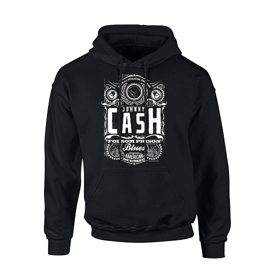 Cover for Johnny Cash · Folsom Prison (Hoodie) [size L] [Black edition] (2018)