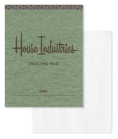 Cover for House Industries · House Industries Tracing Pad: 40 Acid-Free Sheets, Lettering Tips, Extra-Thick Backing Board - House Industries (MISC) (2017)