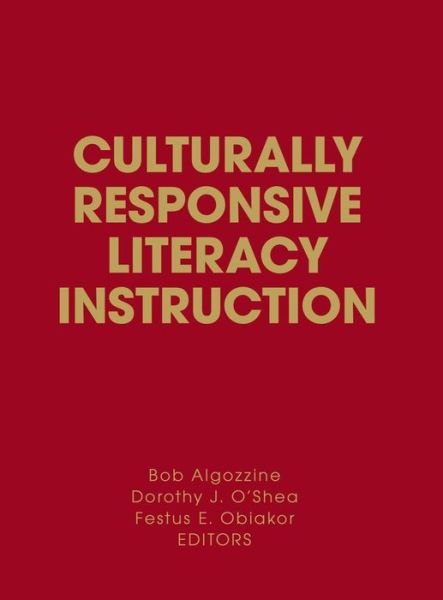 Cover for Bob Algozzine · Culturally Responsive Literacy Instruction (Gebundenes Buch) (2008)