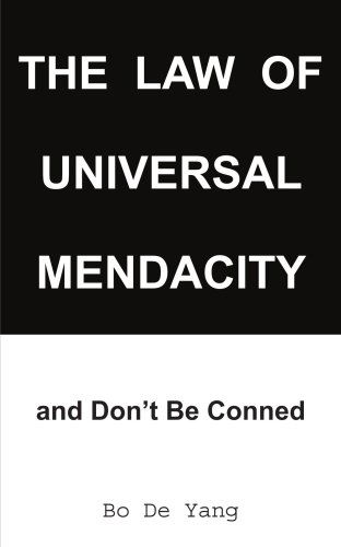 Cover for Antony Bourdillon · The Law of Universal Mendacity: and Don't Be Conned (Paperback Book) (2004)