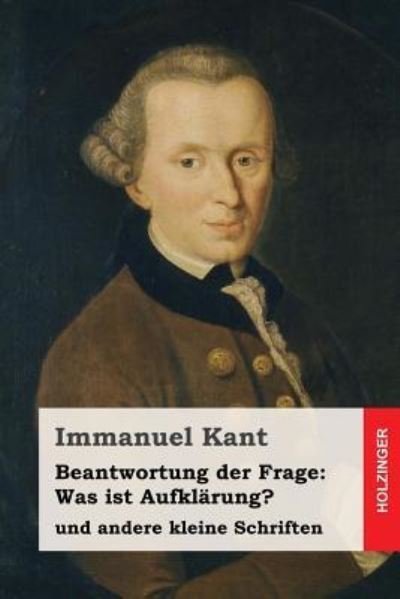 Cover for Immanuel Kant · Beantwortung der Frage (Taschenbuch) (2016)