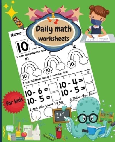 Cover for Nadine Alison Torrance · Daily math worksheets for kids (Paperback Book) (2021)