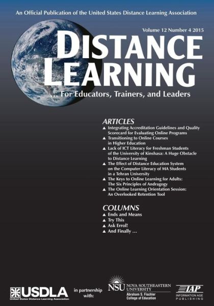 Cover for Michael Simonson · Distance Learning Magazine, Volume 12, I (Taschenbuch) (2016)