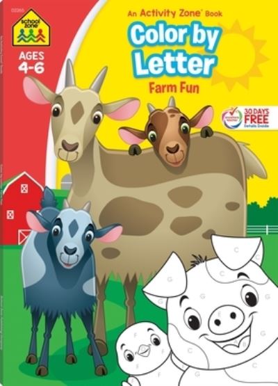 School Zone Color by Letter Farm Fun Workbook - School Zone - Books - School Zone Publishing Company - 9781681474731 - March 1, 2023