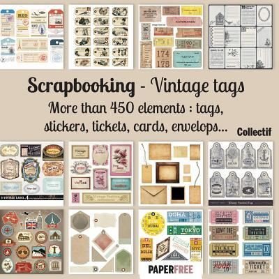 Cover for Collective · Scrapbooking kit vintage tags - 20,5 x 20,5 cm - 8,5 x 8,5 inch (Paperback Book) (2018)