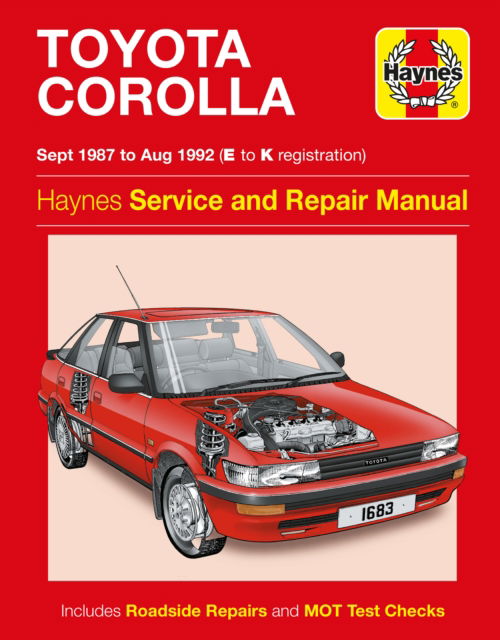 Cover for Haynes Publishing · Toyota Corolla Service And Repair Manual: 87-92 (Paperback Book) (2016)