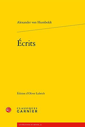 Cover for Alexander Von Humboldt · Ecrits (Pocketbok) (2019)