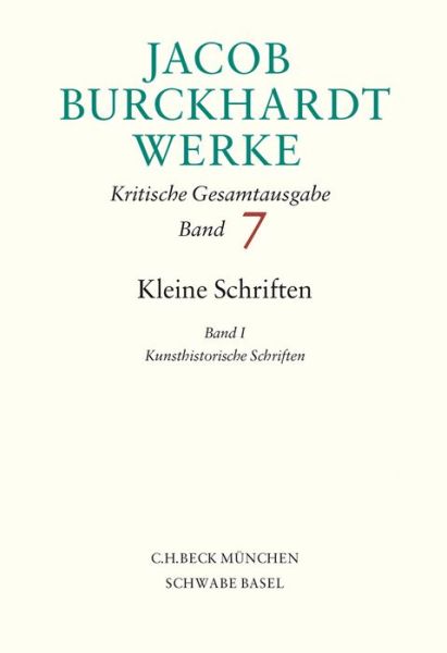 Cover for Burckhardt · Werke Bd.7 (Book)