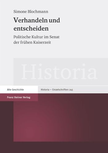 Cover for Blochmann · Verhandeln und entscheiden (Bok) (2017)