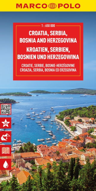 Croatia, Bosnia, Herzegovina Marco Polo Map - Marco Polo - Boeken - MAIRDUMONT GmbH & Co. KG - 9783575018731 - 9 mei 2024