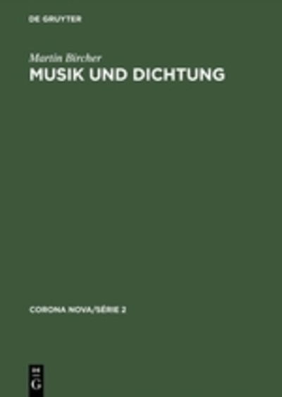 Cover for Bircher · Musik und Dichtung (Book) (2002)