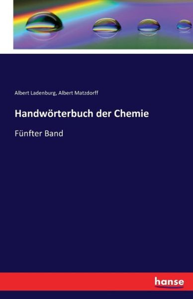 Cover for Ladenburg · Handwörterbuch der Chemie (Book) (2016)