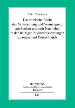 Cover for Thönnissen · Das römische Recht der Vermi (Book)
