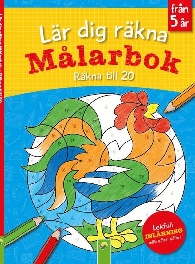 Cover for Lär dig räkna målarbok - räkna till 20 (Book) (2022)