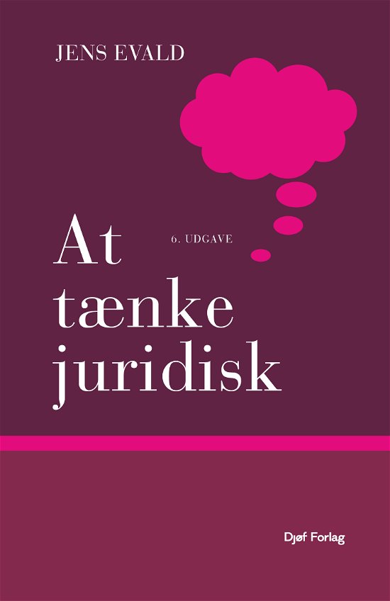 Cover for Jens Evald · At tænke Juridisk (Sewn Spine Book) [6.º edición] (2023)