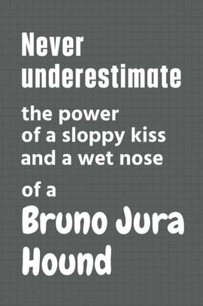 Cover for Wowpooch Press · Never underestimate the power of a sloppy kiss and a wet nose of a Bruno Jura Hound (Pocketbok) (2020)