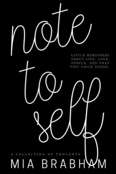 Cover for Mia Brabham · Note to Self (Taschenbuch) (2020)