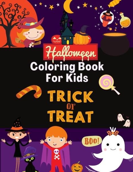 Cover for Aom Wisunya · Halloween Coloring Book Trick Or Treat For Kids (Paperback Book) (2020)