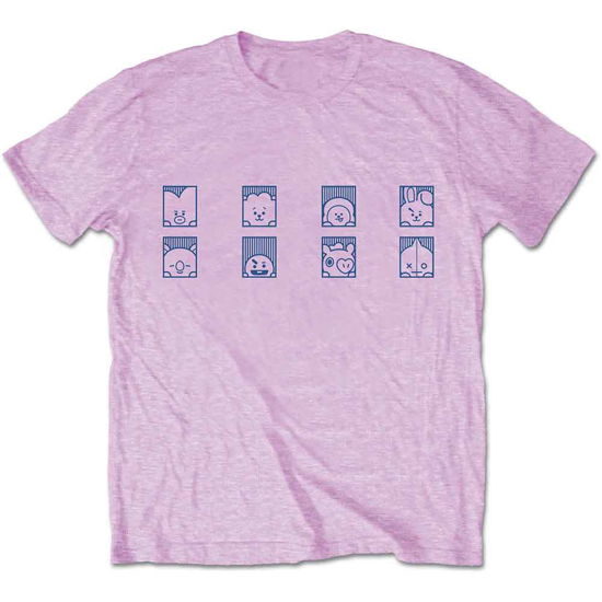 Cover for Bt21 · BT21 Unisex T-Shirt: Group Squares (T-shirt)