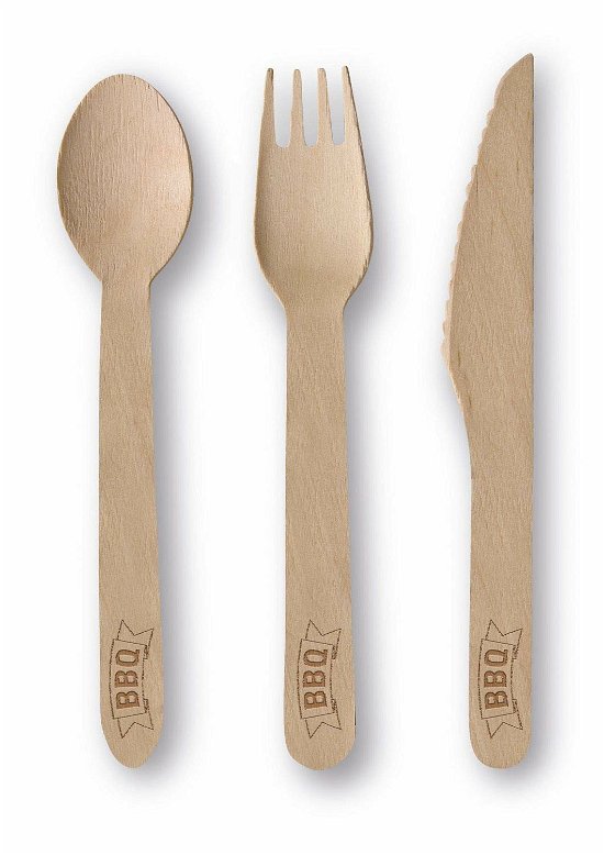 Amscan: Wooden Cutlery Bbq Party 24 Pieces -  - Koopwaar - Amscan - 0013051817732 - 