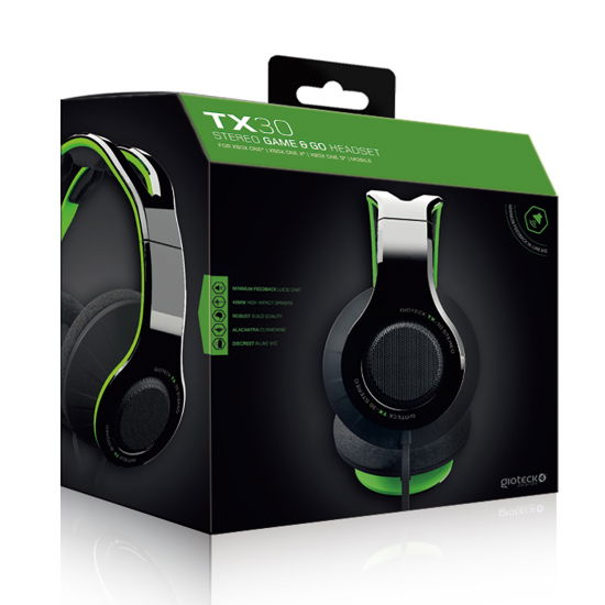 Cover for Gioteck  TX30 Stereo Gaming  Go Headset Green Xbox One (Tilbehør)