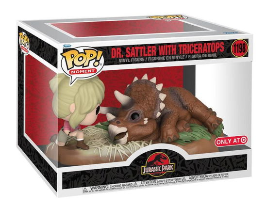 Dr. Sattler With Triceratops (Vinyl Figure 1198) - Jurassic Park: Funko Pop! Moment - Merchandise - Funko - 0889698624732 - June 13, 2023