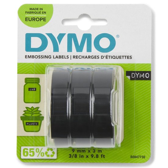 Dy Emb 3.3'-9mm 3pk Blk Tape Eu (Merchandise) - Dymo - Merchandise - Dymo - 3501170847732 - January 3, 2017