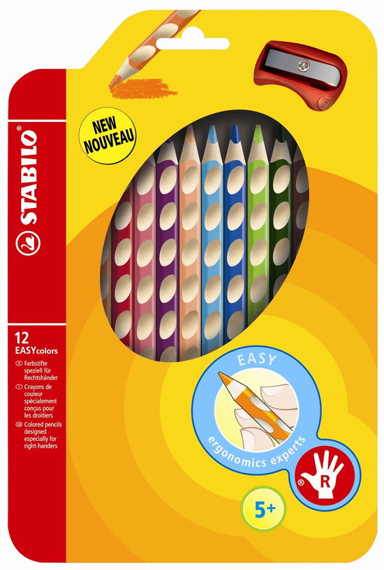 Cover for STABILO Easy Rechtshandig · 12st. + Puntenslijper (Legetøj)