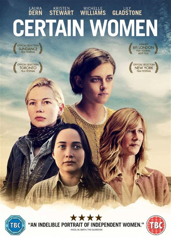 Cover for Certain Women (DVD) (2017)
