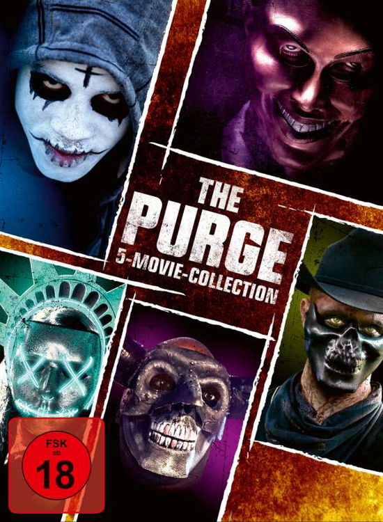 Cover for Ethan Hawke,lena Headey,frank Grillo · The Purge - 5-movie-collection (DVD) (2021)