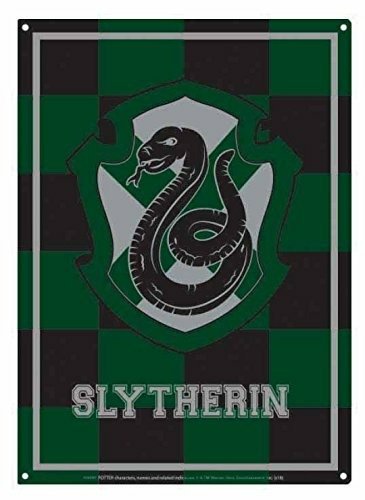 Cover for Harry Potter: Half Moon Bay · Slytherin (Tin Sign Small / Targa Metallica Piccola) (MERCH)