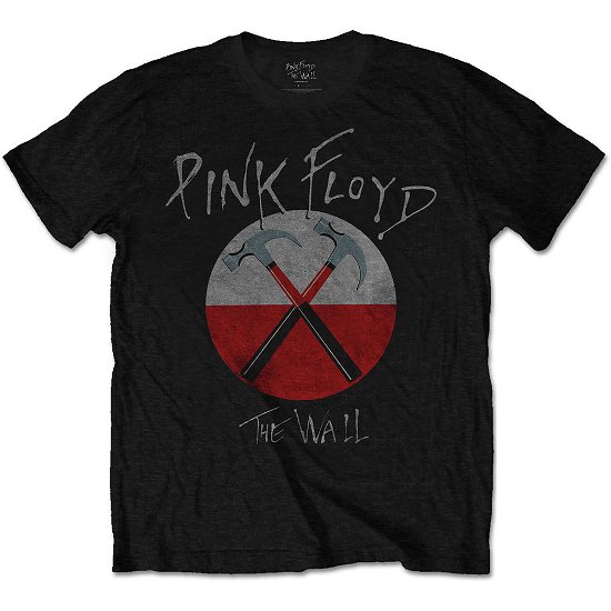 Cover for Pink Floyd · Pink Floyd Unisex T-Shirt: The Wall Hammers Logo (T-shirt) [size S] [Black - Unisex edition]