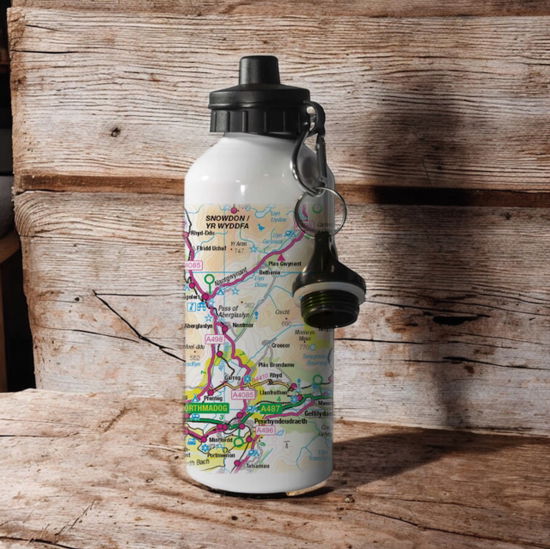 Cover for OS Map 600ml Metal Water Bottle - Snowdonia National Park (MERCH) (2025)