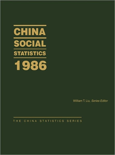 Cover for State Statistical Bureau Peoples Republi · China Social Statistics 1986 (Hardcover Book) (1989)