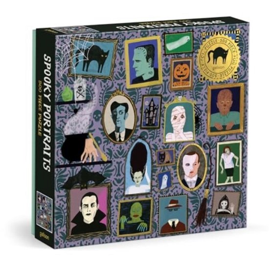 Cover for Galison · Spooky Portraits 500 Piece Foil Puzzle (GAME) (2024)
