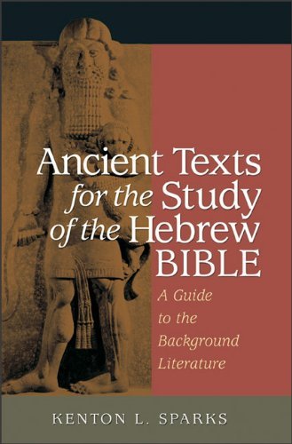Cover for Sparks · Ancient Texts For The Study Of The Hebrew Bible (Innbunden bok) (2005)
