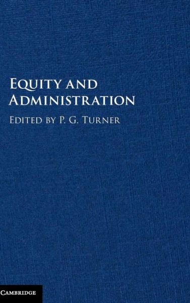 Cover for P. G. Turner · Equity and Administration (Hardcover Book) (2016)