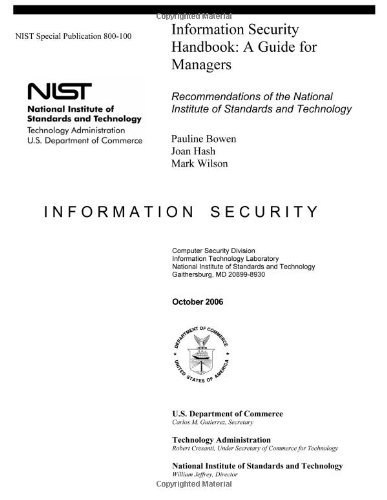 Information Security Handbook: a Guide for Managers - Recommendations of the National Institute of Standards and Technology - Mark Wilson - Libros - CreateSpace Independent Publishing Platf - 9781475023732 - 10 de marzo de 2012