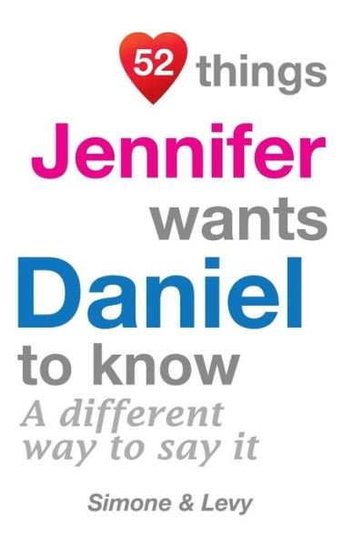 Cover for J L Leyva · 52 Things Jennifer Wants Daniel to Know: a Different Way to Say It (Pocketbok) (2014)