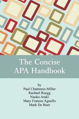 Cover for Paul Chamness Miller · The Concise APA Handbook (Paperback Book) (2017)