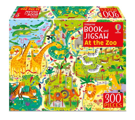 Usborne Book and Jigsaw At the Zoo - Usborne Book and Jigsaw - Kirsteen Robson - Bøger - Usborne Publishing Ltd - 9781805077732 - 9. maj 2024