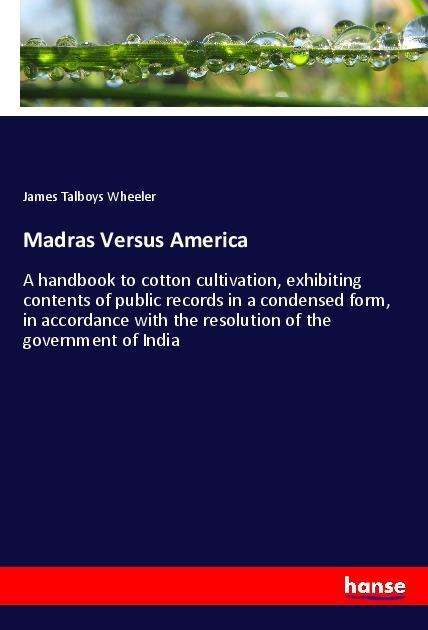 Madras Versus America - Wheeler - Boeken -  - 9783337536732 - 