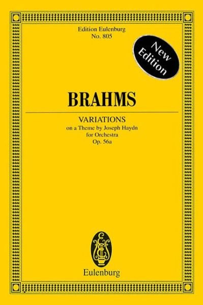 Cover for Johannes Brahms · Variations On A Theme Of Haydn Op 56a (Bok) (2000)