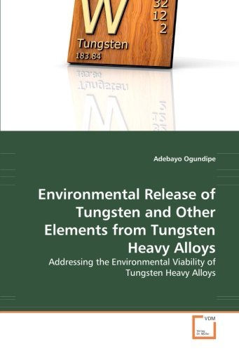 Cover for Adebayo Ogundipe · Environmental Release of Tungsten and Other Elements from Tungsten Heavy Alloys: Addressing the Environmental Viability of Tungsten Heavy Alloys (Taschenbuch) (2008)